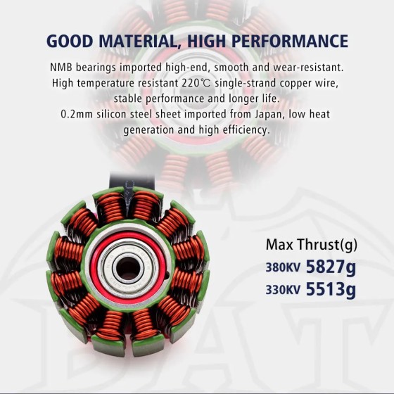 Surpass Hobby High Quality Brushless Motor S 4720 480KV 430KV 6S for 15 Inch Racing Drone Motor Accessory for Fixed-Wing Drone